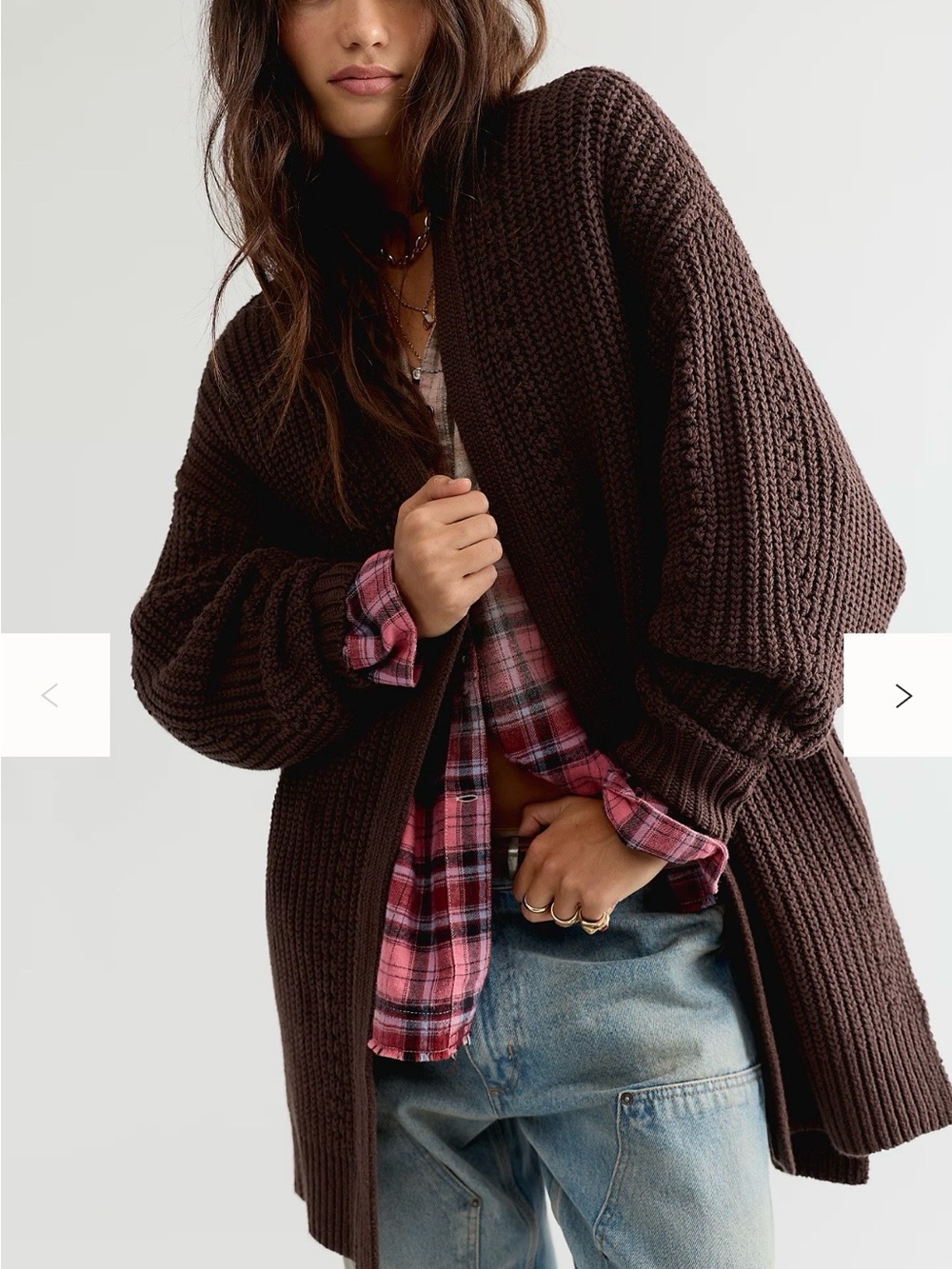 Cozy Chunky Knit Open-Front Cardigan - Black